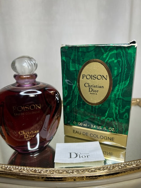 Poison Dior edc 100 ml. Rare, vintage 1990. Sealed bottle.