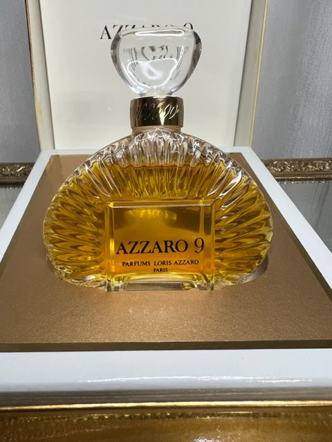 Azzaro 9 Azzaro pure parfum 30 ml. Rare, vintage 1984 original. Crystal bottle.