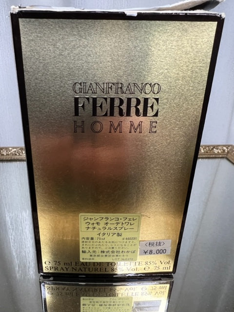 Ferre Gianfranco Ferre for MEN EDT 75 ml. Vintage. Sealed bottle