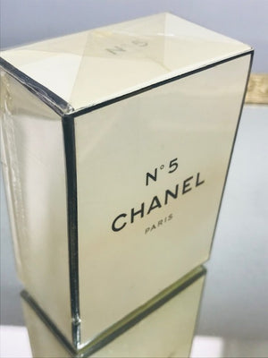 CHANEL No 5 Vintage Extrait TPM perfume bottle with original box. Almost  Full.