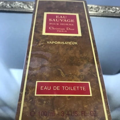 Eau Sauvage Pour Homme Dior edt 100 ml. Extreme rare edition 1970s. Sealed. Weight 298g!
