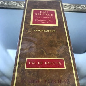 Eau Sauvage Pour Homme Dior edt 100 ml. Extreme rare edition 1970s. Sealed. Weight 298g!