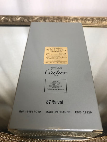 Santos de Cartier Eau de Sport edt 100 ml. Rare, original de 1989. Flacon scellé