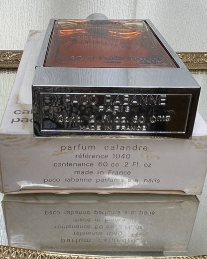 Calandre Paco Rabanne extrait 60 ml. Vintage 1970. Sealed bottle