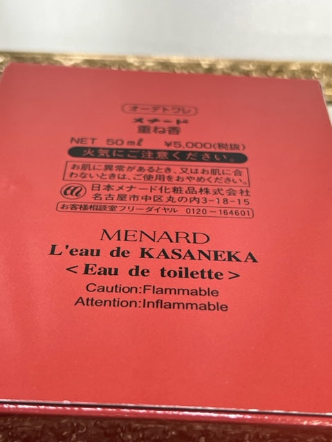 Menard L’eau de Kasaneka edt 50 ml. Vintage first edition. Sealed bottle