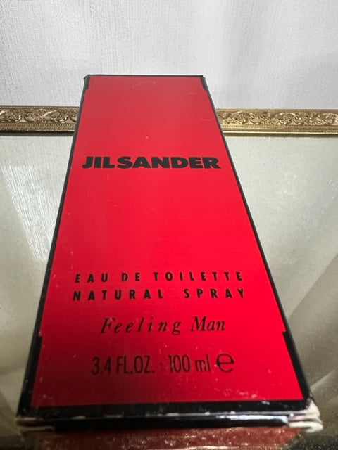 Feeling Man Jil Sander edt 100 ml. Rare, vintage first edition Germany.