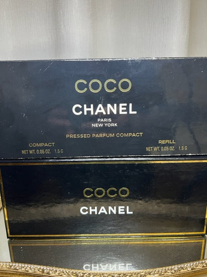 Coco parfum Chanel pressed parfum concentree. Sealed 1984 original edition.