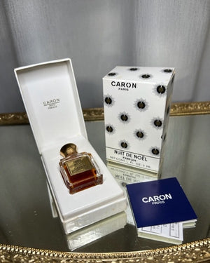 Nuit de Noel Caron extrait 7 ml. Vintage 1970. Sealed bottle.