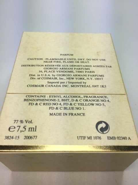Gio De Giorgio Armani pure parfum 7,5 ml. Rare vintage first