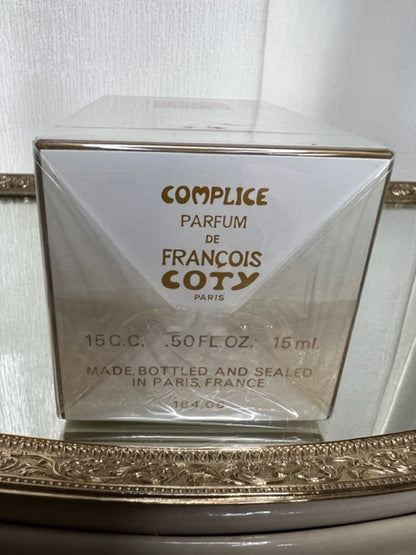 Complice Coty extrait 7,5 ml. Vintage 1970. Flacon scellé