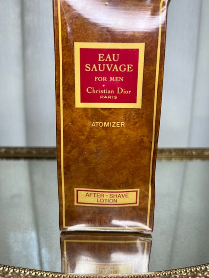 Eau Sauvage après-rasage 112 ml. Vintage 1970. Scellé