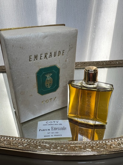 Emeraude Coty pur parfum 15 ml. Rare, vintage 1960. Flacon scellé