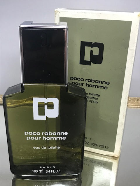 Paco Rabanne Pour Homme edt 100 ml. Rare original first edition.