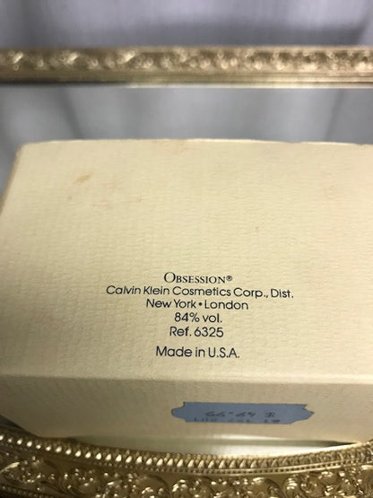 Obsession Calvin Klein edp 50 ml. Première édition originale extrêmement rare.