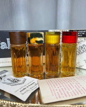 Faberge perfumes gift set. 4 parfums rare vintage 1970. Sealed bottle