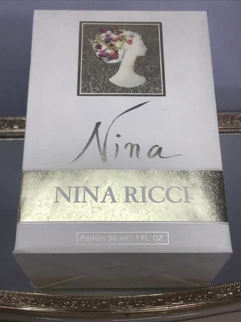 Nina (1987) Nina Ricci parfum pur extrait 30 ml. Rare édition originale vintage. Scellé