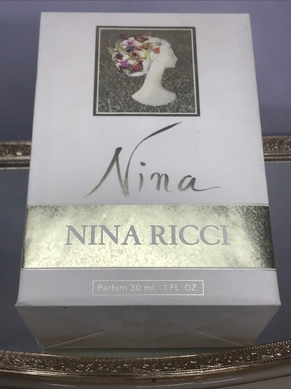 Nina (1987) Nina Ricci parfum pur extrait 30 ml. Rare édition originale vintage. Scellé
