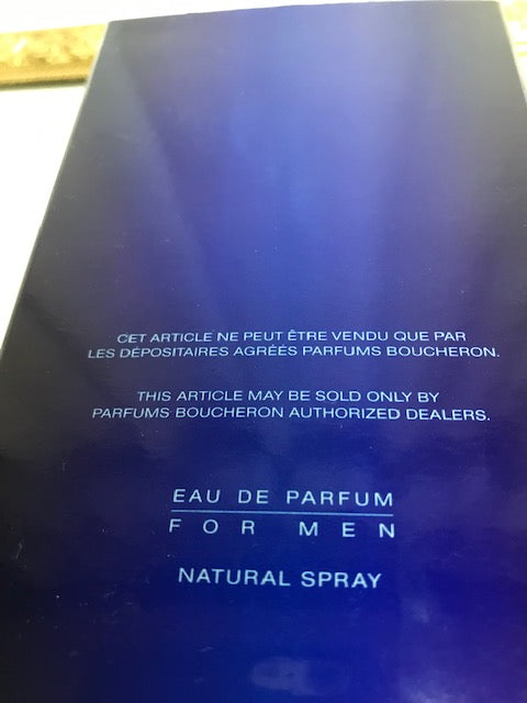 Boucheron Pour Homme Boucheron edp 100 ml. Rare original first edition 1991.