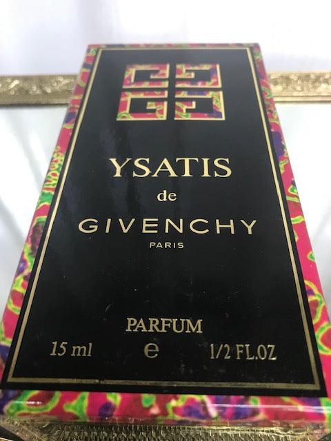 Ysatis Givenchy pure parfum 15 ml. Vintage original first edition. Crystal bottle
