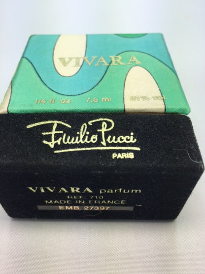 Vivara Emilio Pucci pure parfum 7,5 ml. Rare vintage 1964s. 