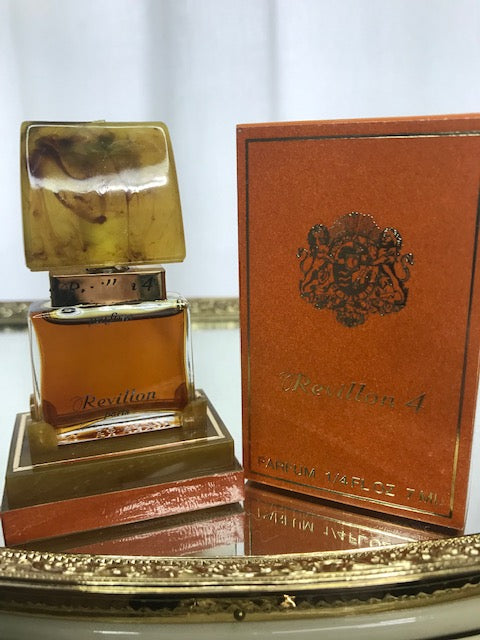 Revillon 4 Revillon, pur parfum, 7 ml. Rare, vintage 1973.