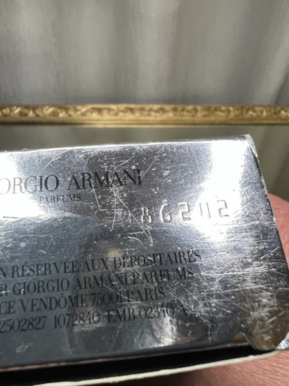 Armani Attitude edt 50 ml. Première édition vintage. Flacon scellé