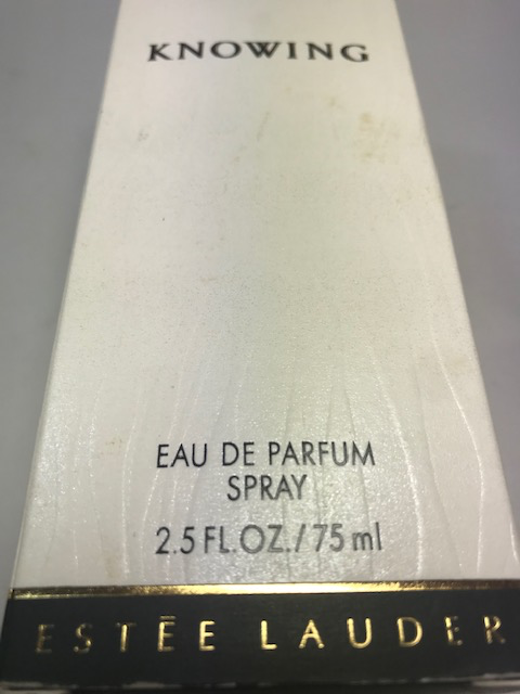 Knowing Estée Lauder eau de parfum 75 ml. Rare, vintage first edition.