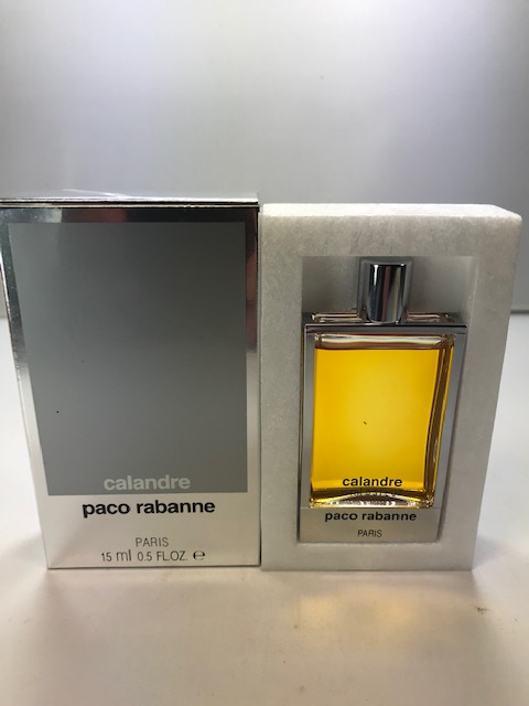 Calandre Paco Rabanne extrait parfum 15 ml. Rare, vintage. Sealed