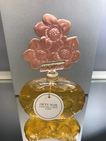 Or et Noir Caron pure parfum 90 ml. Rare, vintage. Sealed. Original, baccarat, certificate.
