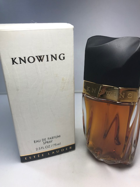 Knowing Estée Lauder eau de parfum 75 ml. Rare, vintage first edition.