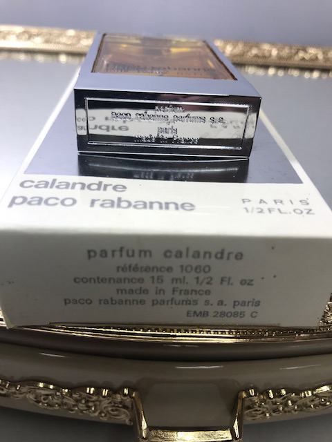 Calandre Paco Rabanne pure parfum 15 ml. Rare, vintage 1970 edition. Sealed